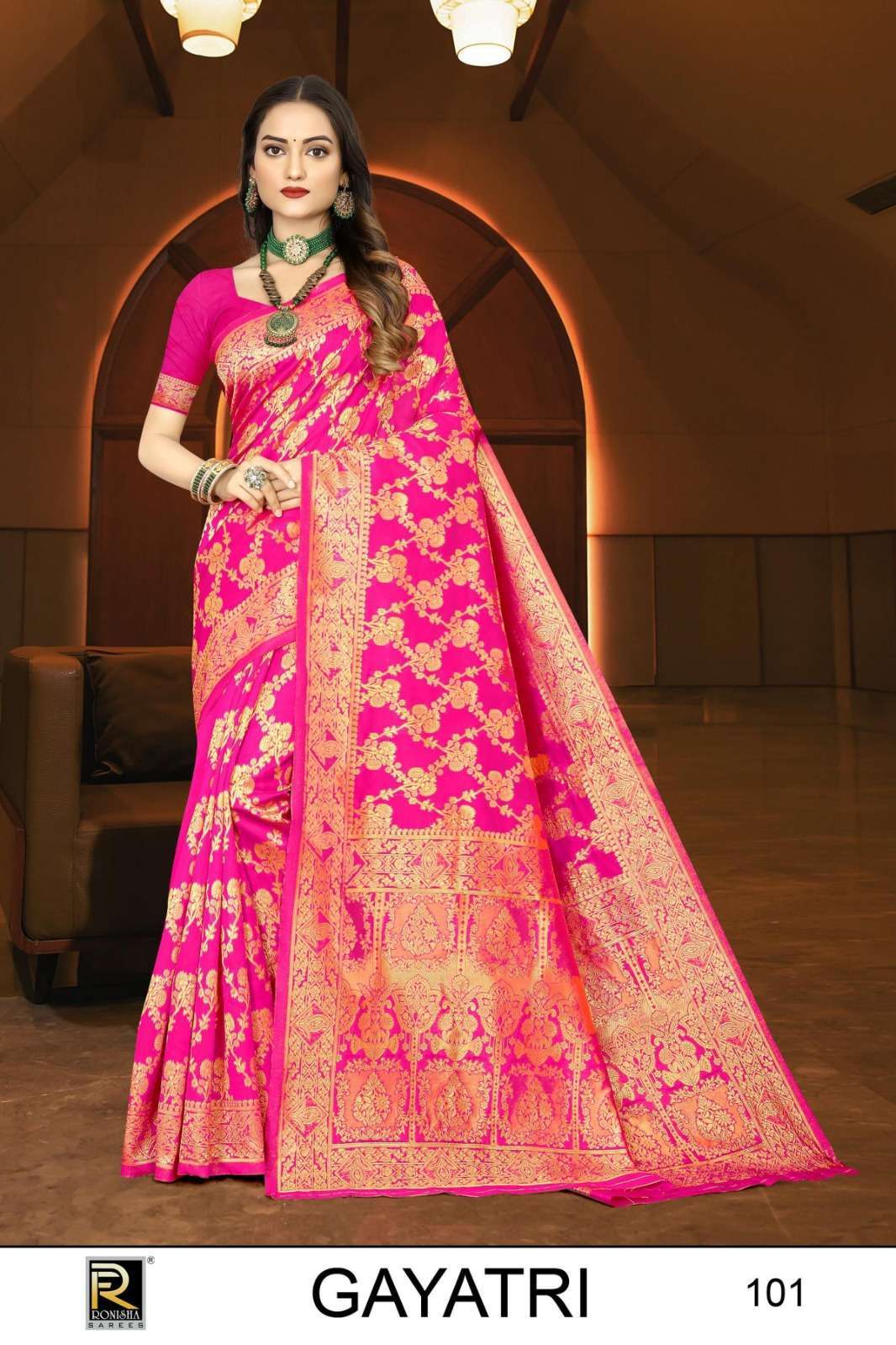 Ronisha Gaytri Banarasi Silk Best saree shop in Bangalore