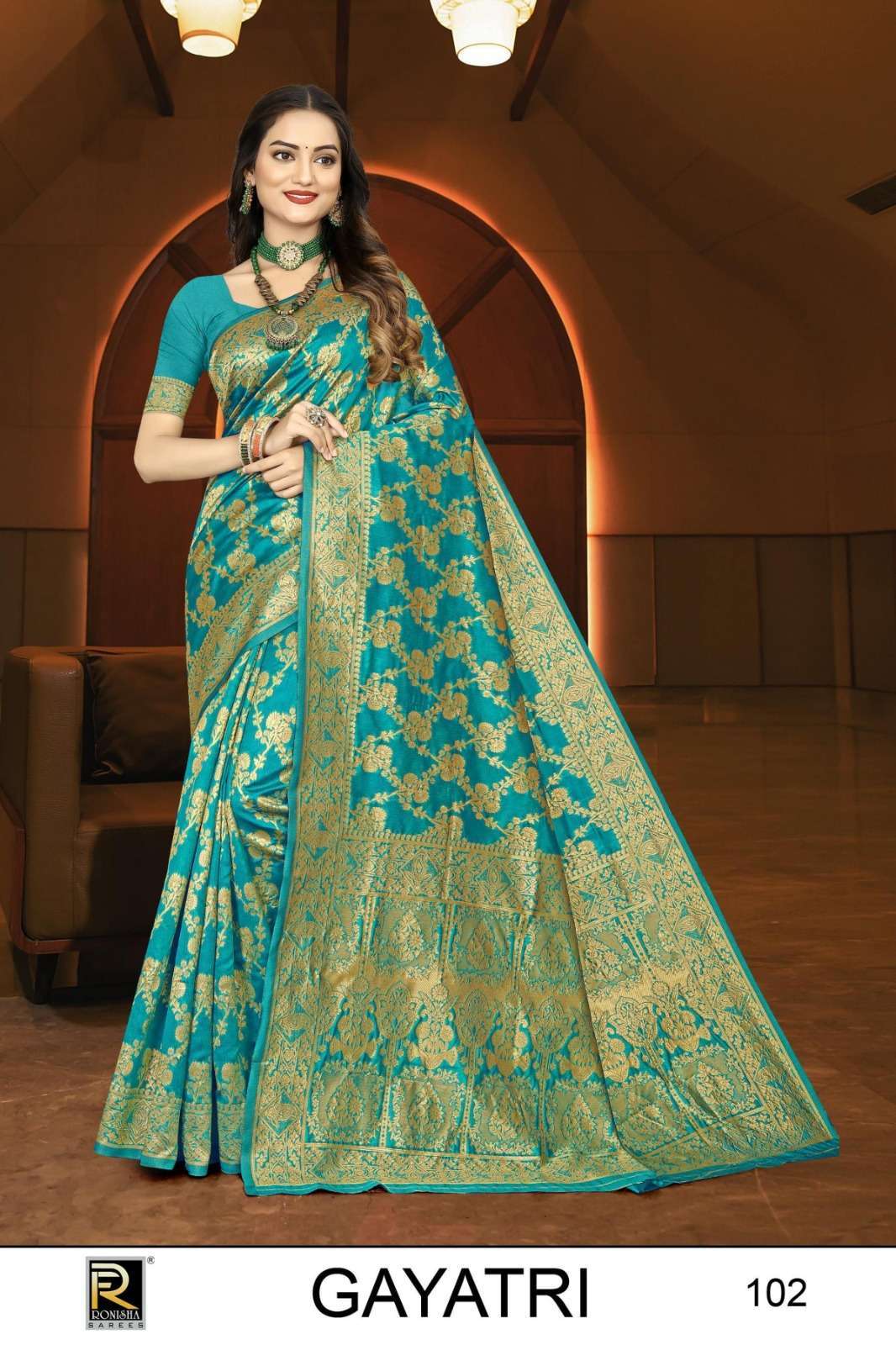 Ronisha Gaytri Banarasi Silk Best saree shop in Bangalore