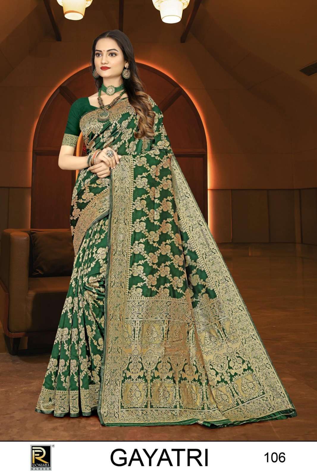 Ronisha Gaytri Banarasi Silk Best saree shop in Bangalore