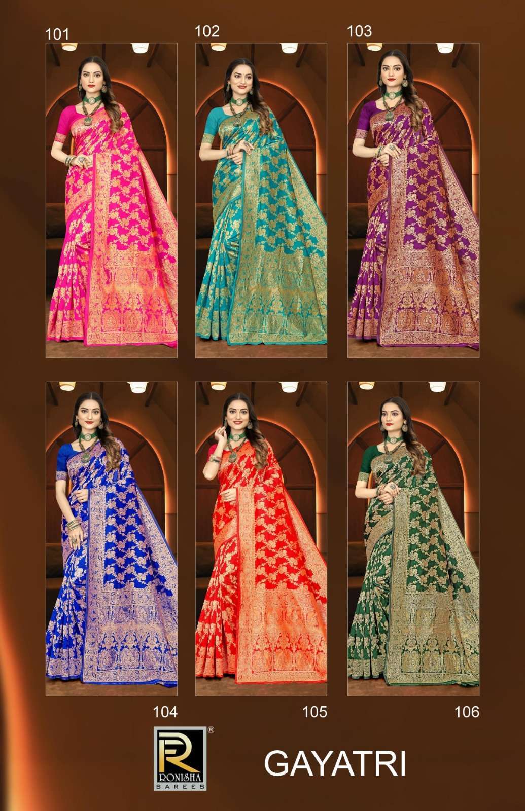 Ronisha Gaytri Banarasi Silk Best saree shop in Bangalore