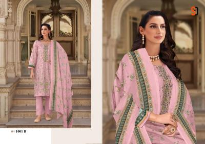 Shraddha Bin Saeed Color Collection Chiffon salwar suits wholesale in Kolkata