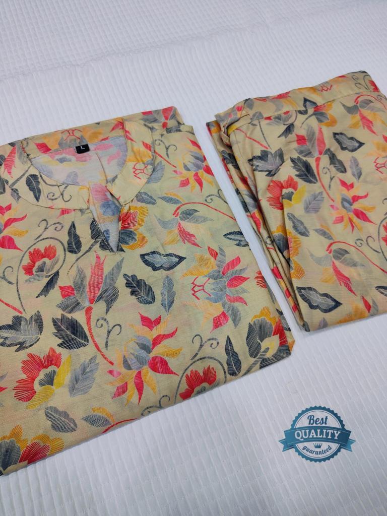 Sabella New Floral Muslin Silk Printed Peplum Co-Ord Set Designer Kurti distributors in hyderabad