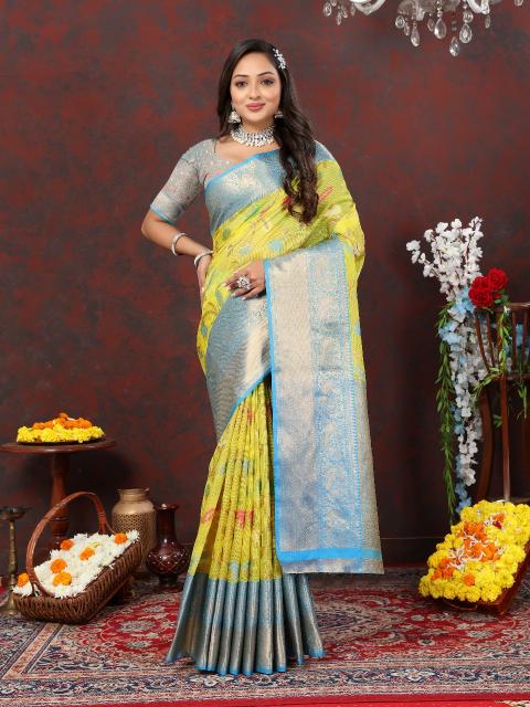 Artriddh murthy Yellow 283 Soft Cotton with Meenakari Surat wholesale saree catalogue