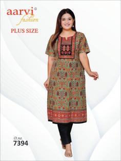 Aarvi Plus Size Vol-4 Wholesale Kurti catalog