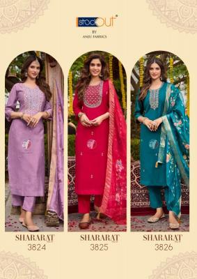 Anju Fabrics Shararat 7 Kurtis for boutique in Mumbai