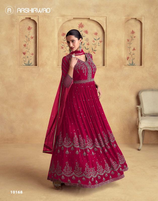 Aashirwad Alfaaz Gold georgette wholesale salwar suit market in india