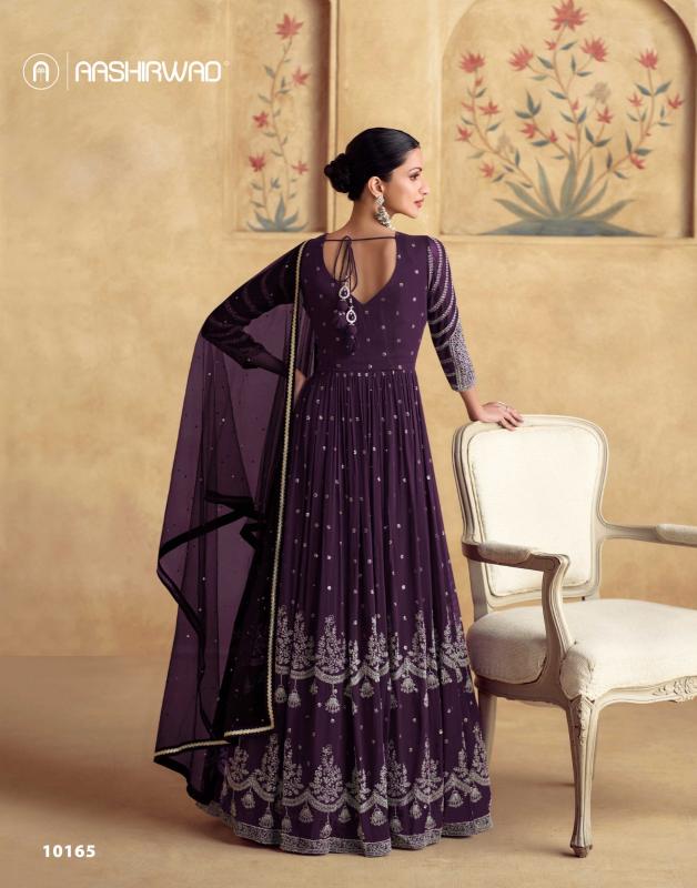 Aashirwad Alfaaz Gold georgette wholesale salwar suit market in india