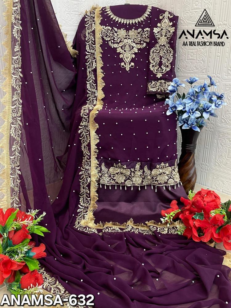 Anamsa 632 Georgette Best salwar kameez shops in Mumbai