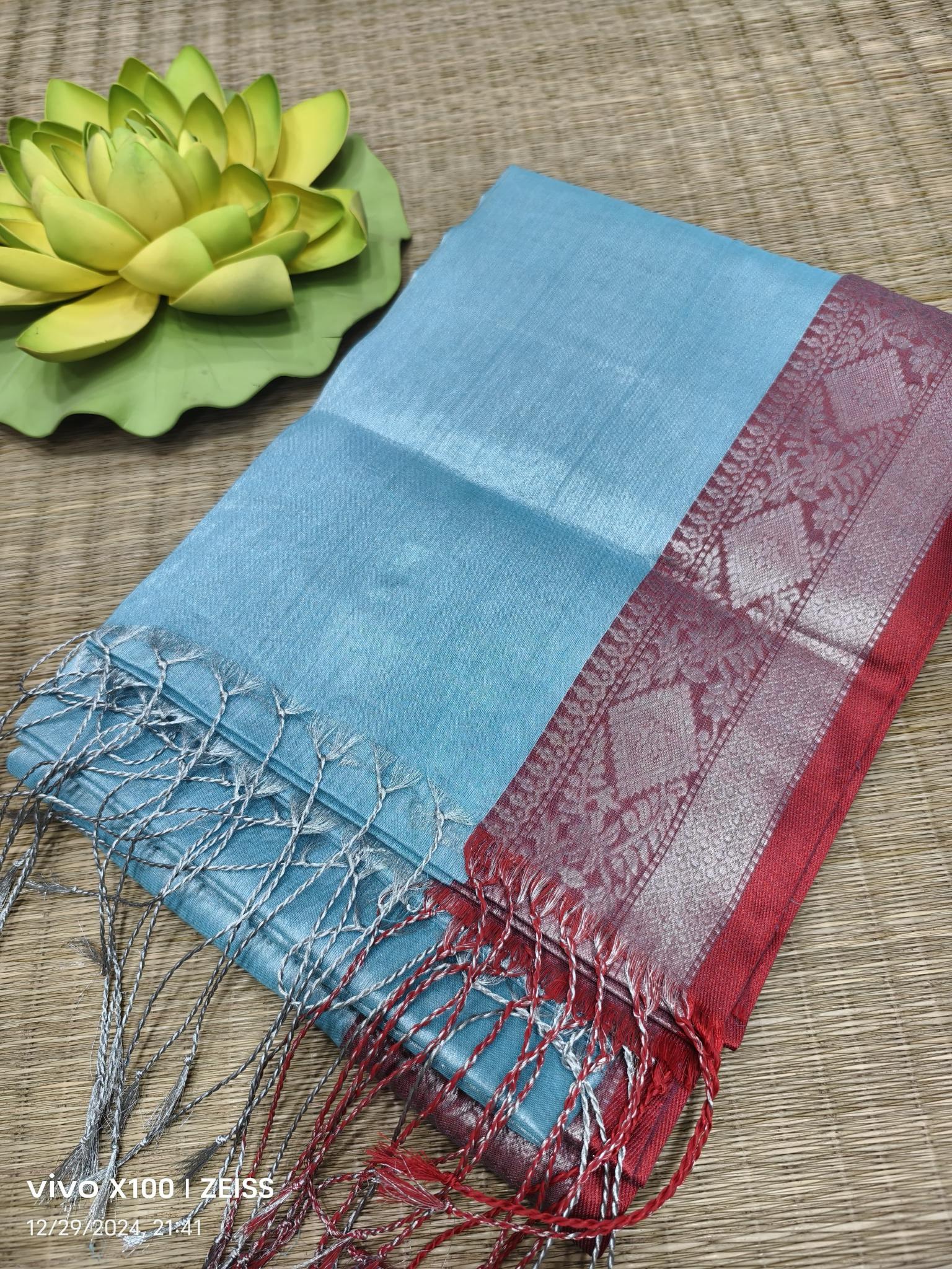Blousewala Tissue surat saree market wholesale price list 2025