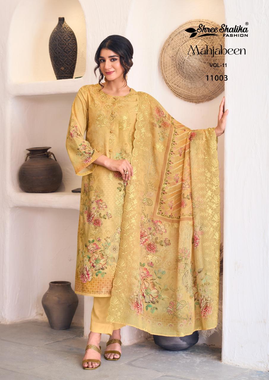 Shree Shalika Mahjabeen vol 11 Pure Cotton Dress Material catalogue