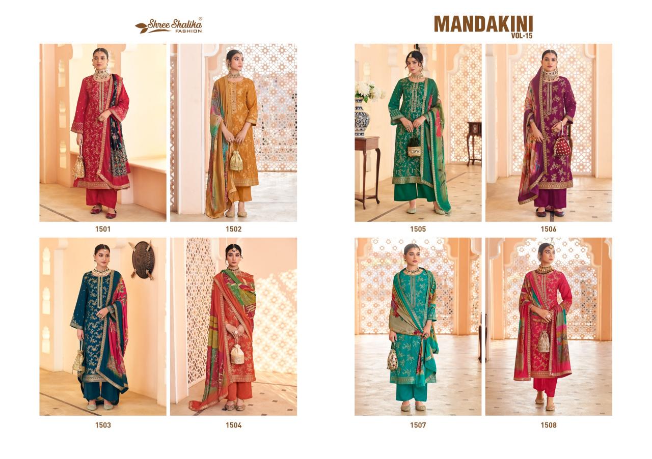Shree Shalika Mandakini Vol 15 Pure Viscose designer Dress Material catalogue