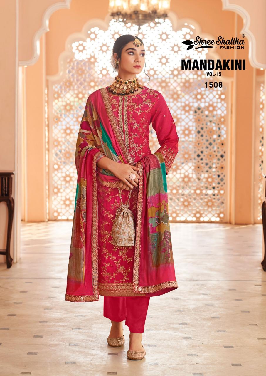 Shree Shalika Mandakini Vol 15 Pure Viscose designer Dress Material catalogue