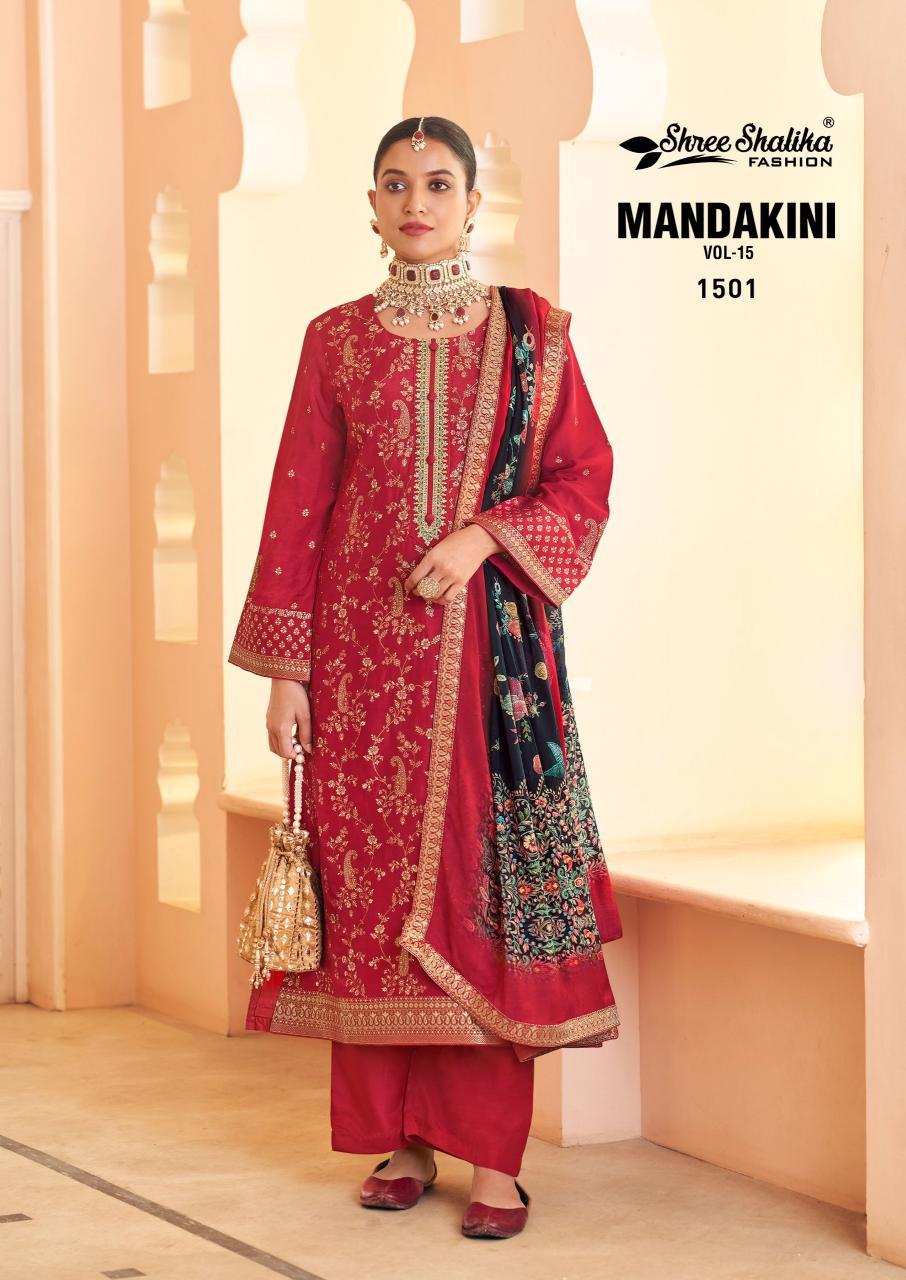 Shree Shalika Mandakini Vol 15 Pure Viscose designer Dress Material catalogue