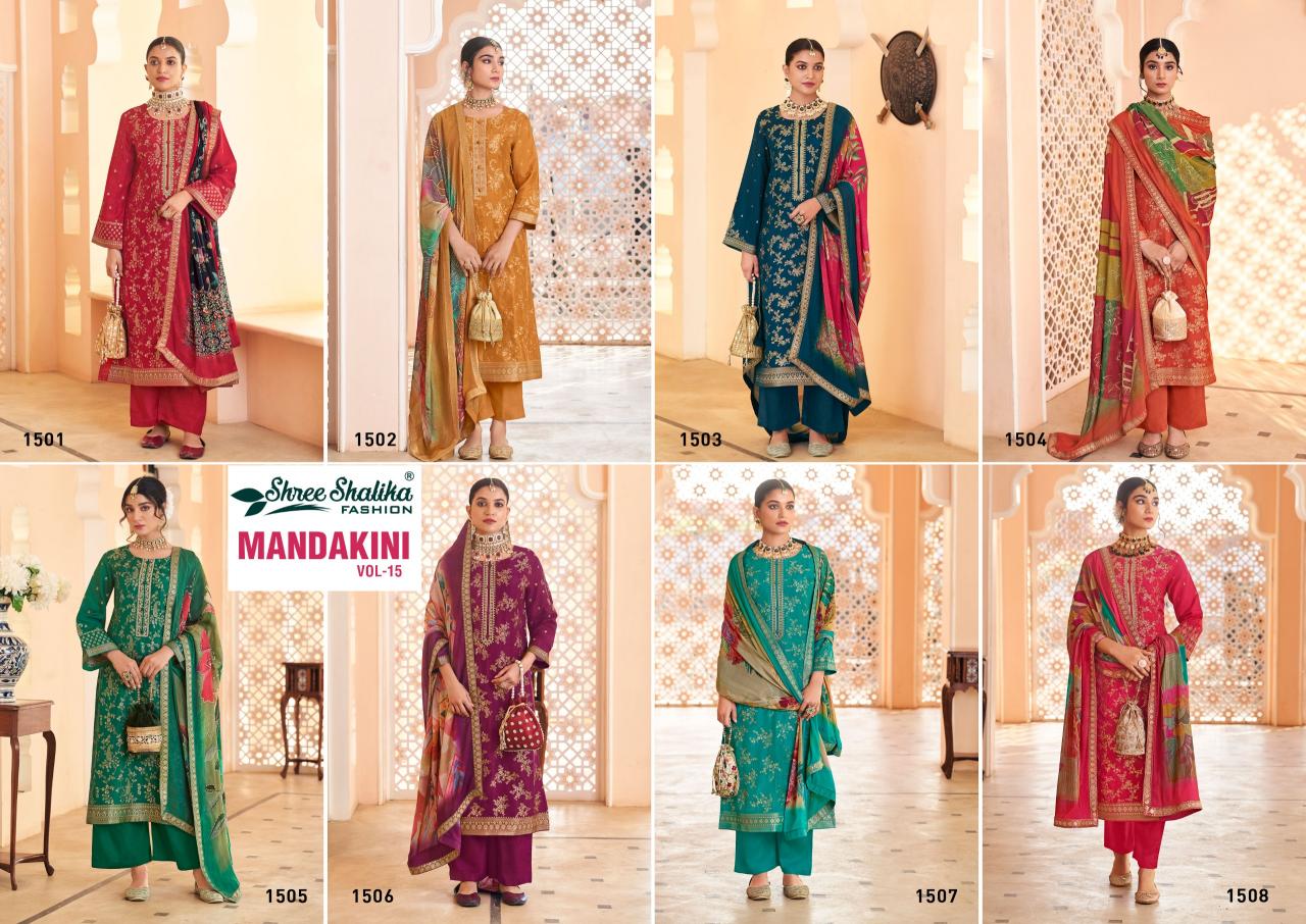 Shree Shalika Mandakini Vol 15 Pure Viscose designer Dress Material catalogue