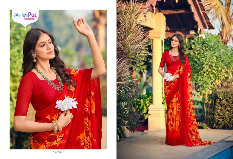Vipul Simran Georgette wholesale sarees in surat market