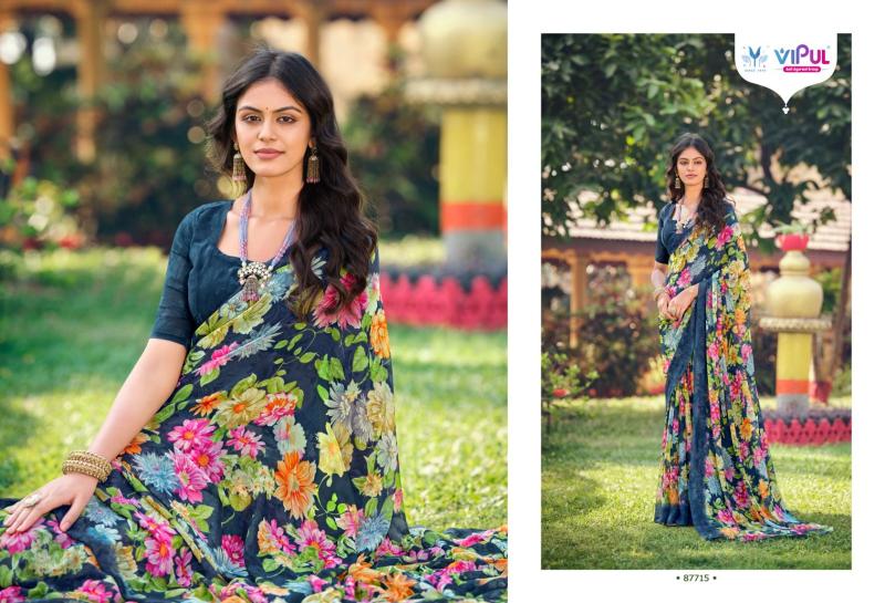 Vipul Simran Georgette wholesale sarees in surat market