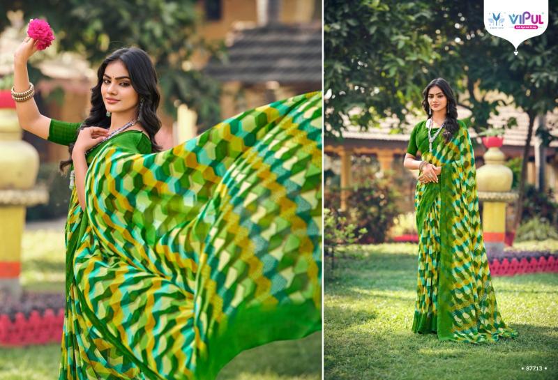 Vipul Simran Georgette wholesale sarees in surat market