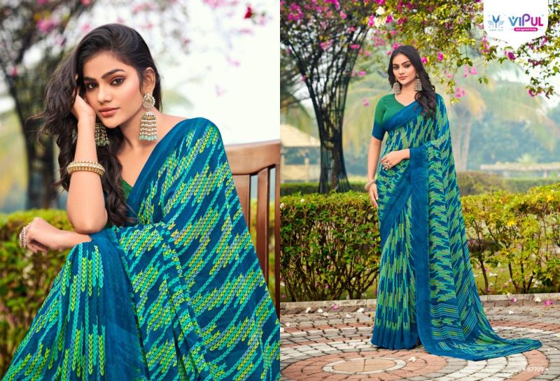 Vipul Simran Georgette wholesale sarees in surat market