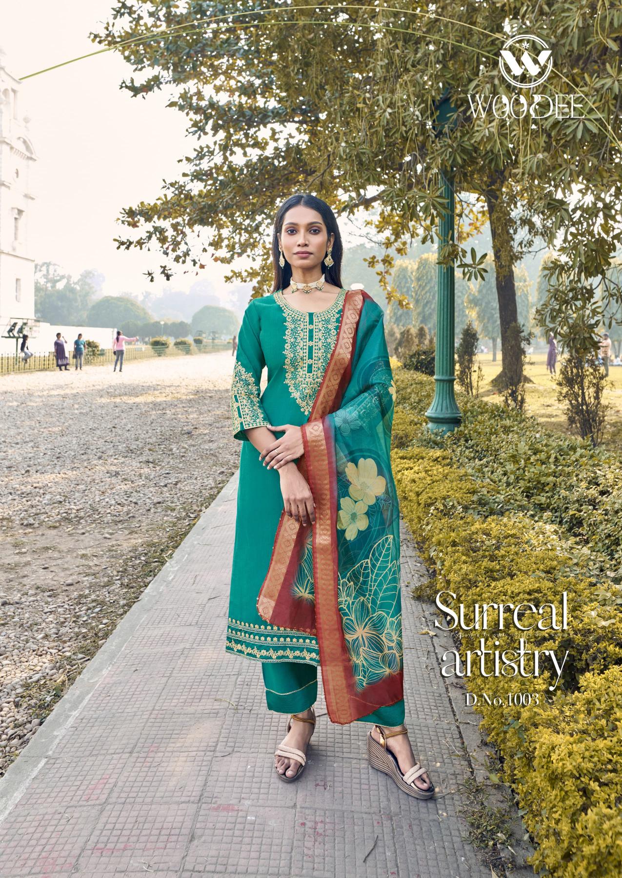 Woodee Veda Pure heavy viscose designer kurti catalogue