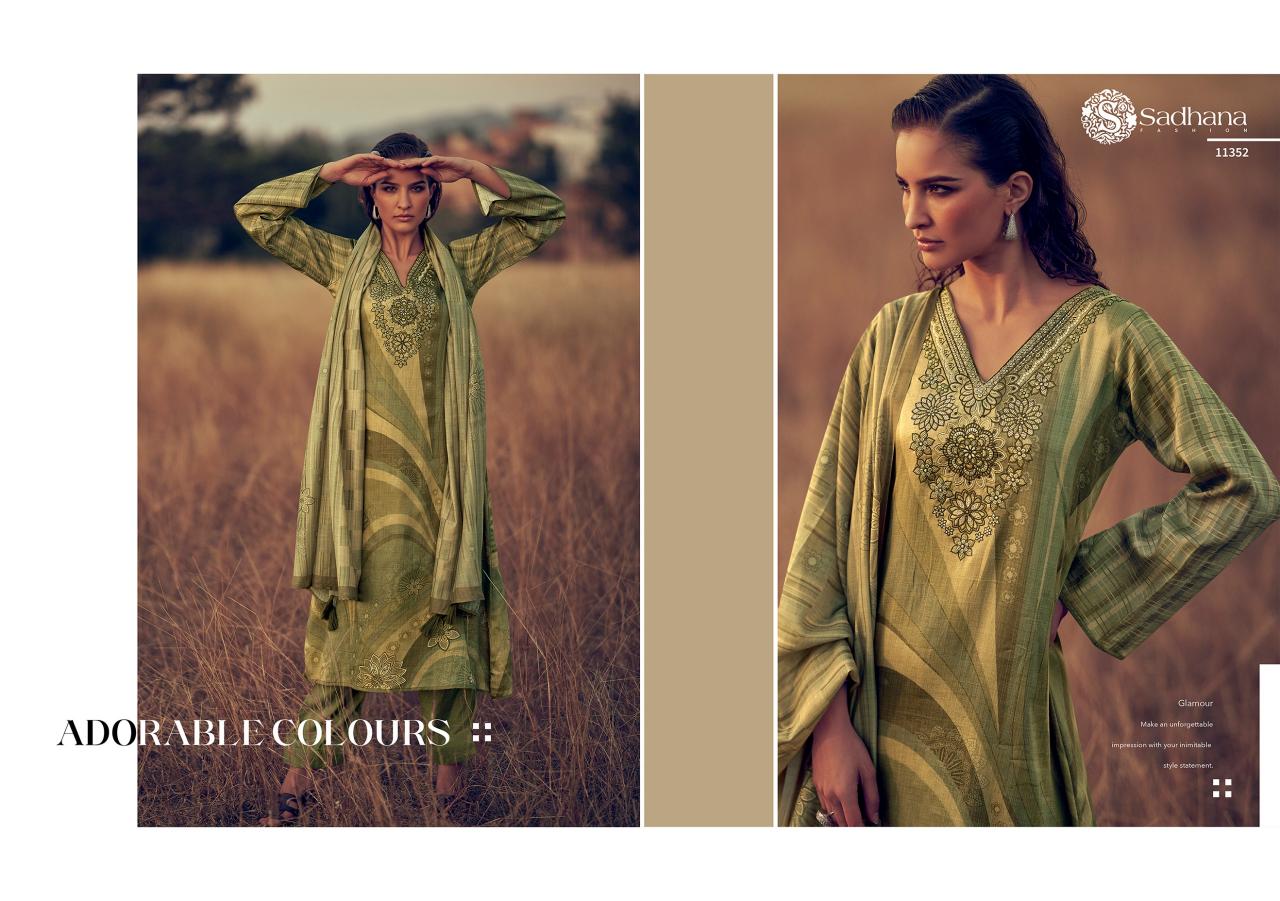 AMAYA FENCY WORK WITH DIGITAL PRINT WHOLESALE DRESS MATERIAL CATALOGUE