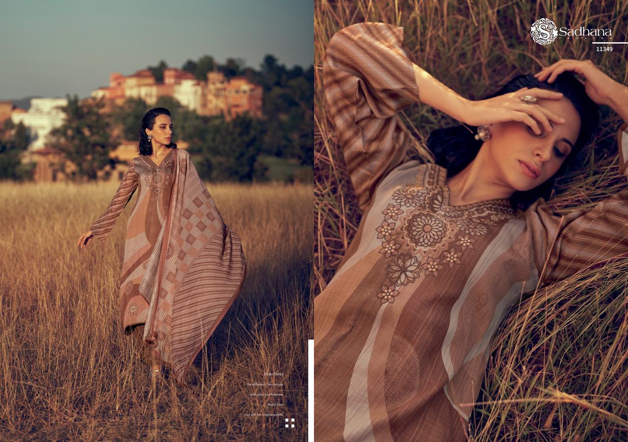 AMAYA FENCY WORK WITH DIGITAL PRINT WHOLESALE DRESS MATERIAL CATALOGUE