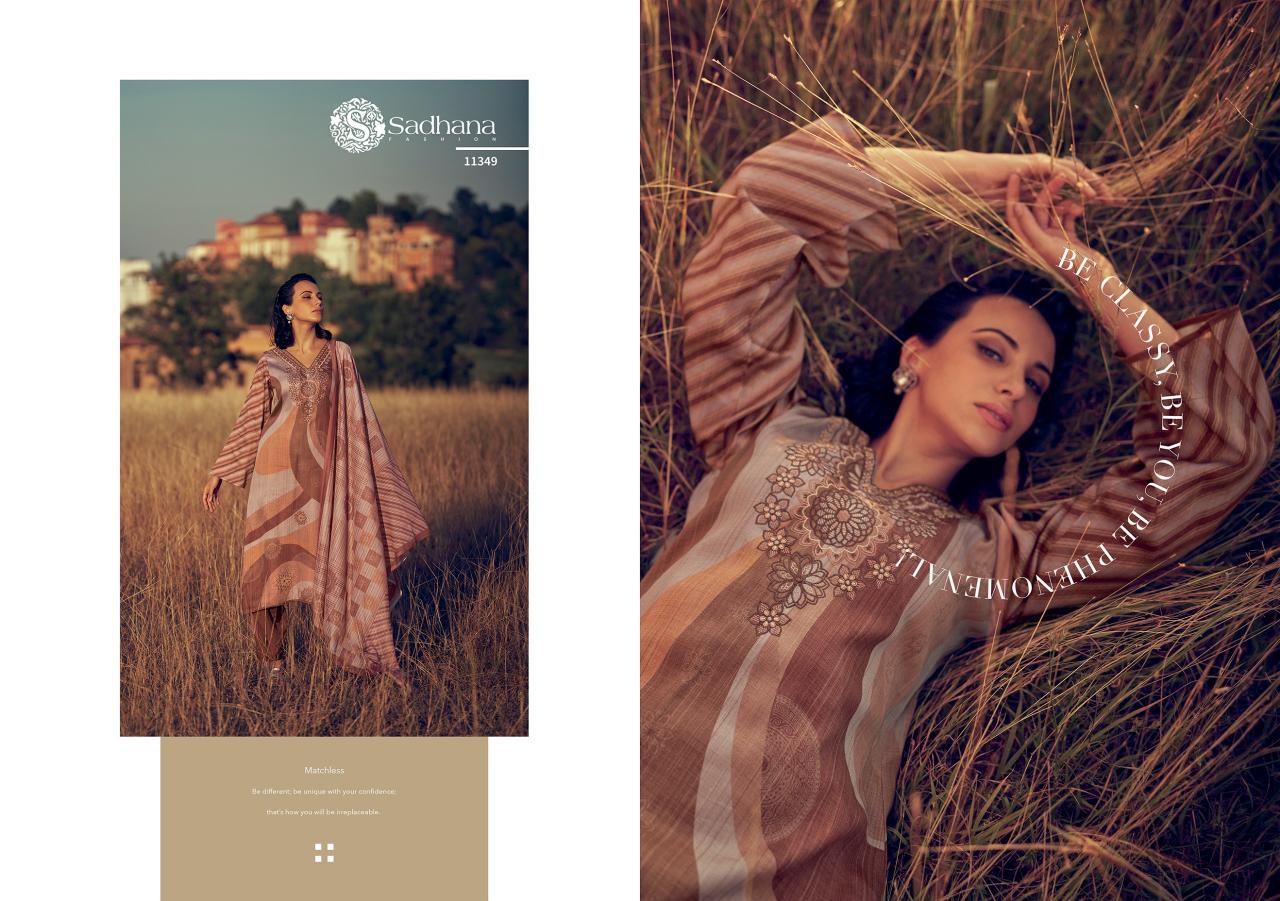AMAYA FENCY WORK WITH DIGITAL PRINT WHOLESALE DRESS MATERIAL CATALOGUE