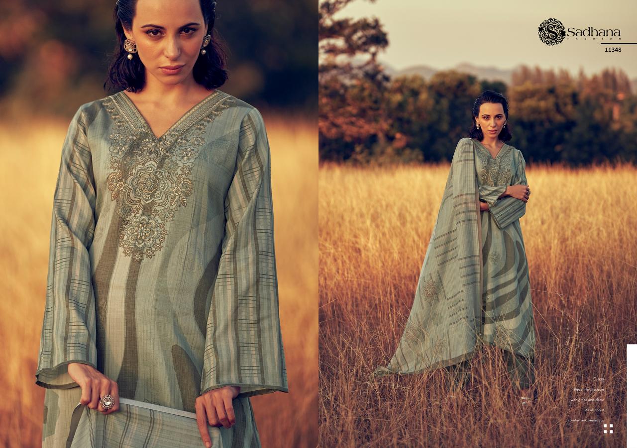AMAYA FENCY WORK WITH DIGITAL PRINT WHOLESALE DRESS MATERIAL CATALOGUE