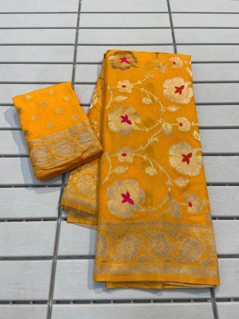 BANARASI KHADI GEORGETTE SILK SAREES WHOLESALE SAREE MARKET IN INDORE