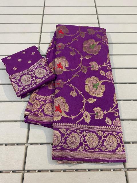 BANARASI KHADI GEORGETTE SILK SAREES WHOLESALE SAREE MARKET IN INDORE