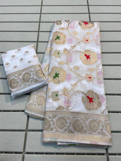 BANARASI KHADI GEORGETTE SILK SAREES WHOLESALE SAREE MARKET IN INDORE