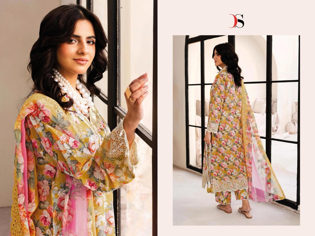 DEEPSY SUITS ADAN LIBAS SERENA-25 PALISTANI SUIT MATERIAL WHOLESALE