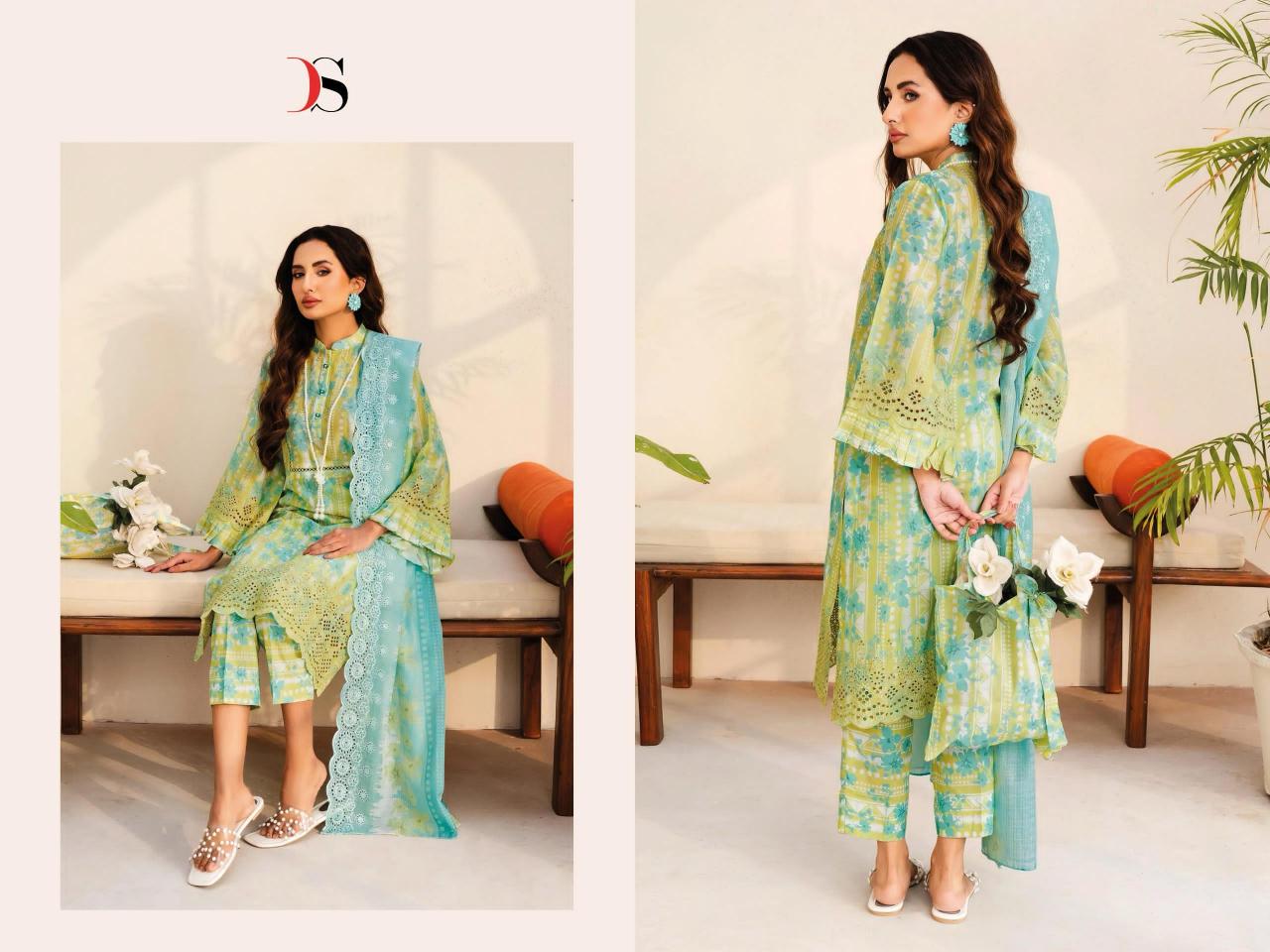 DEEPSY SUITS ADAN LIBAS SERENA-25 PALISTANI SUIT MATERIAL WHOLESALE