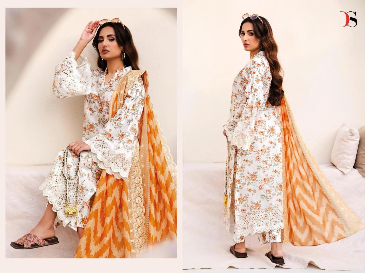 DEEPSY SUITS ADAN LIBAS SERENA-25 PALISTANI SUIT MATERIAL WHOLESALE