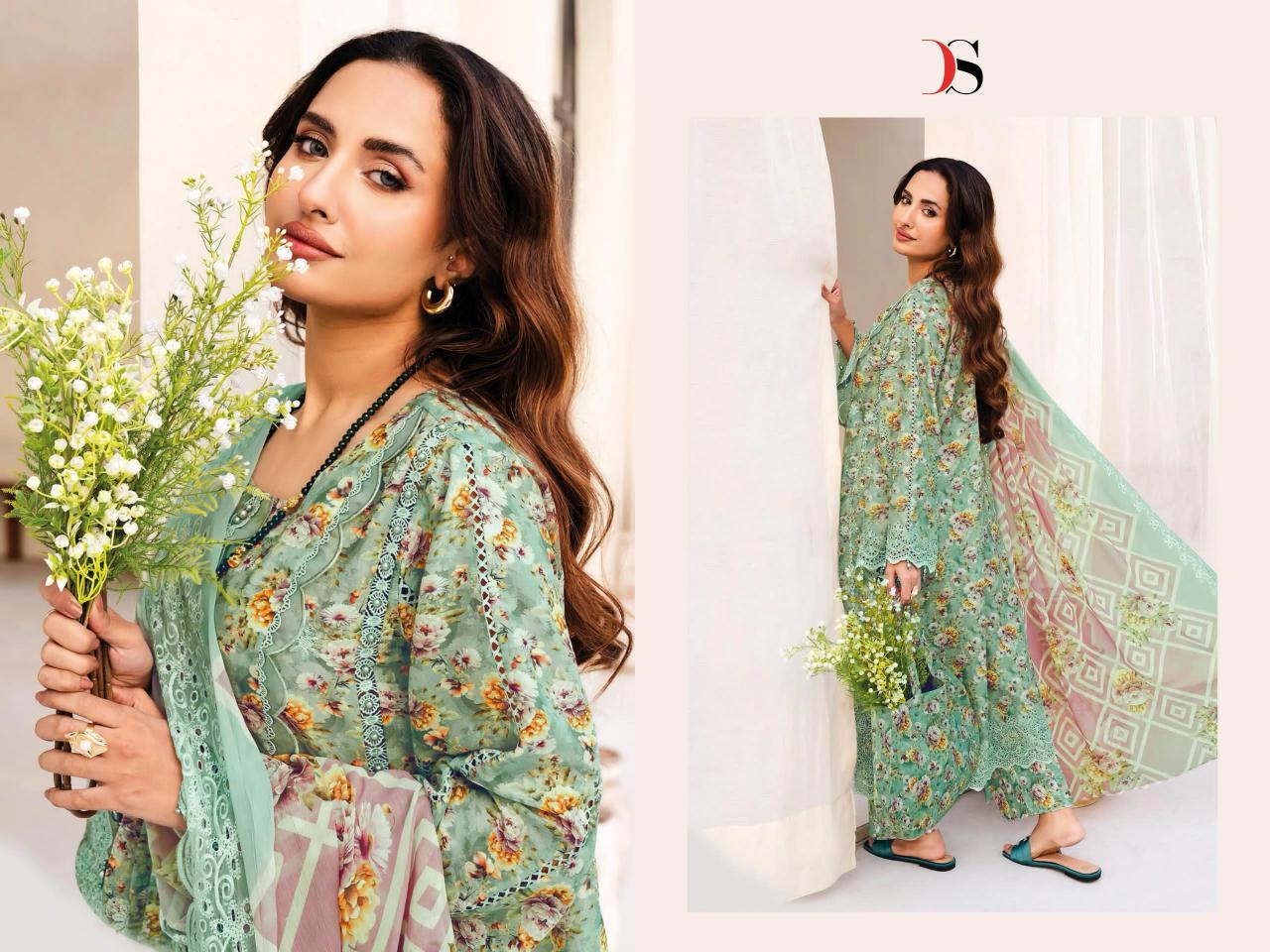 DEEPSY SUITS ADAN LIBAS SERENA-25 PALISTANI SUIT MATERIAL WHOLESALE