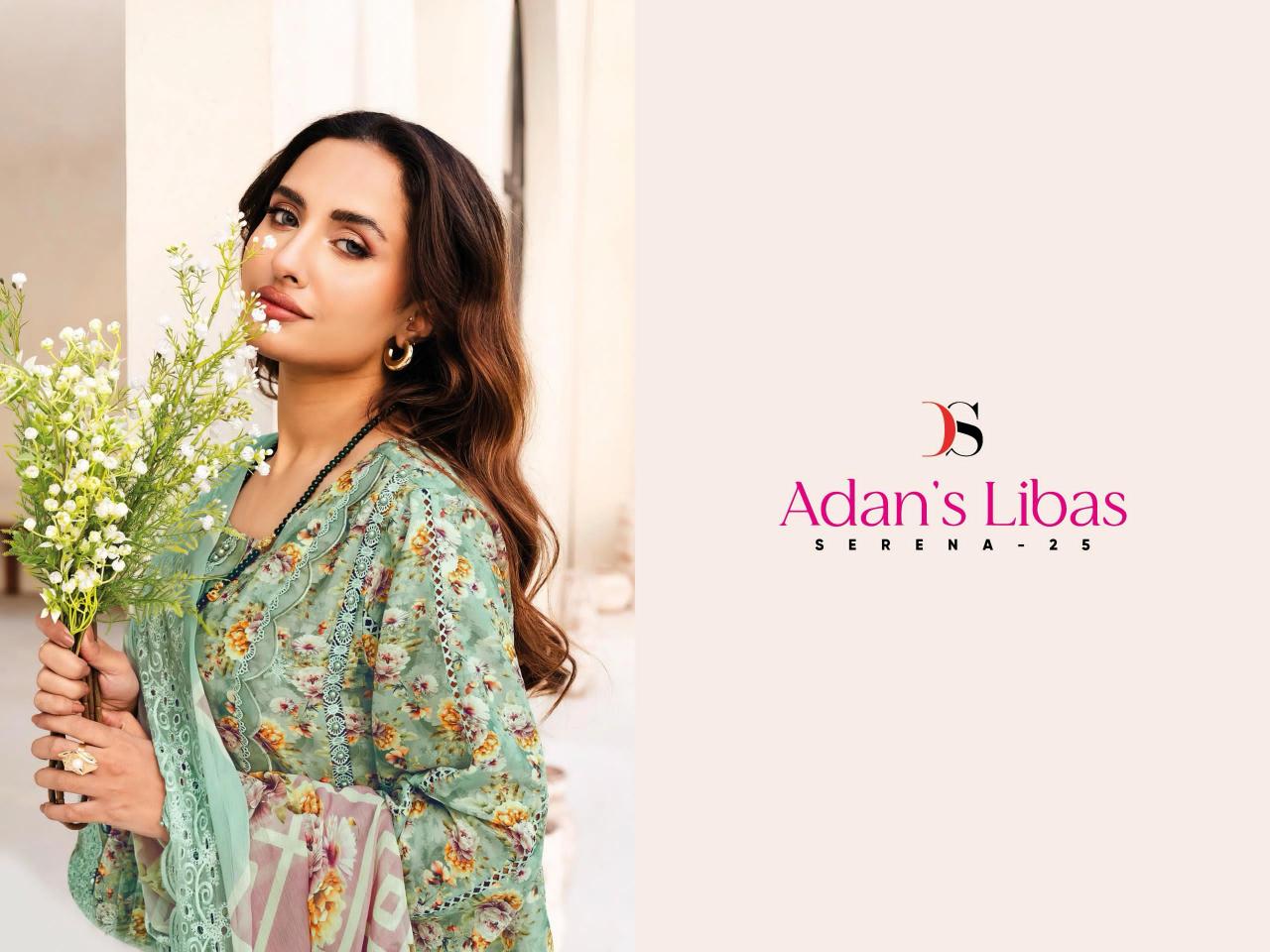 DEEPSY SUITS ADAN LIBAS SERENA-25 PALISTANI SUIT MATERIAL WHOLESALE
