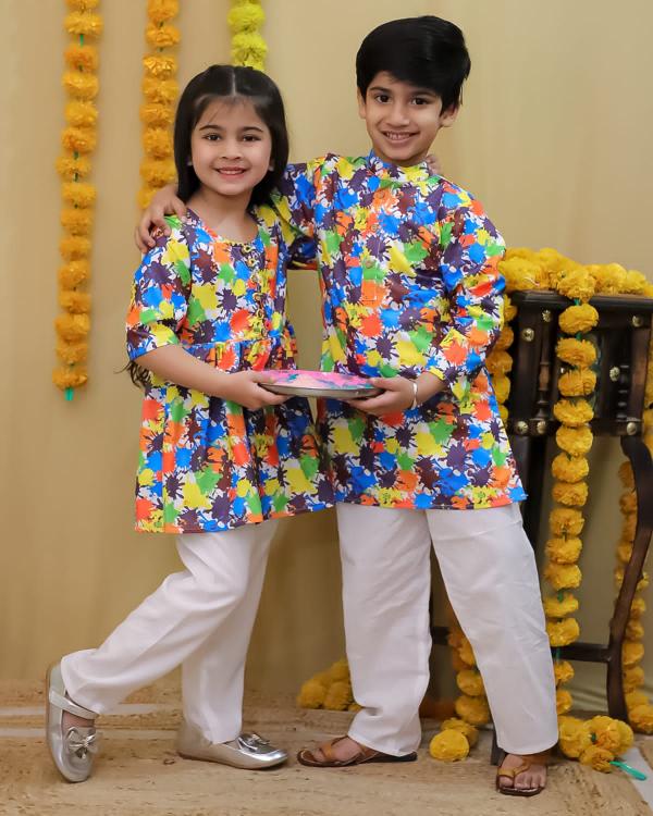 HOLI SPECIAL PRINT KURTA FOR GIRL WHOLESALE READYMADE KURTI MARKET IN MUMBAI