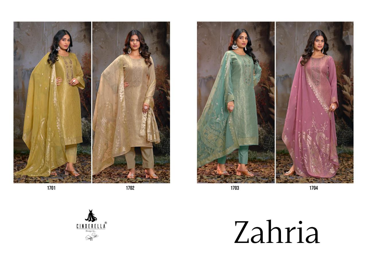 Ibiza Cinderella Zahria Organza Chudidhar Material Online Shopping