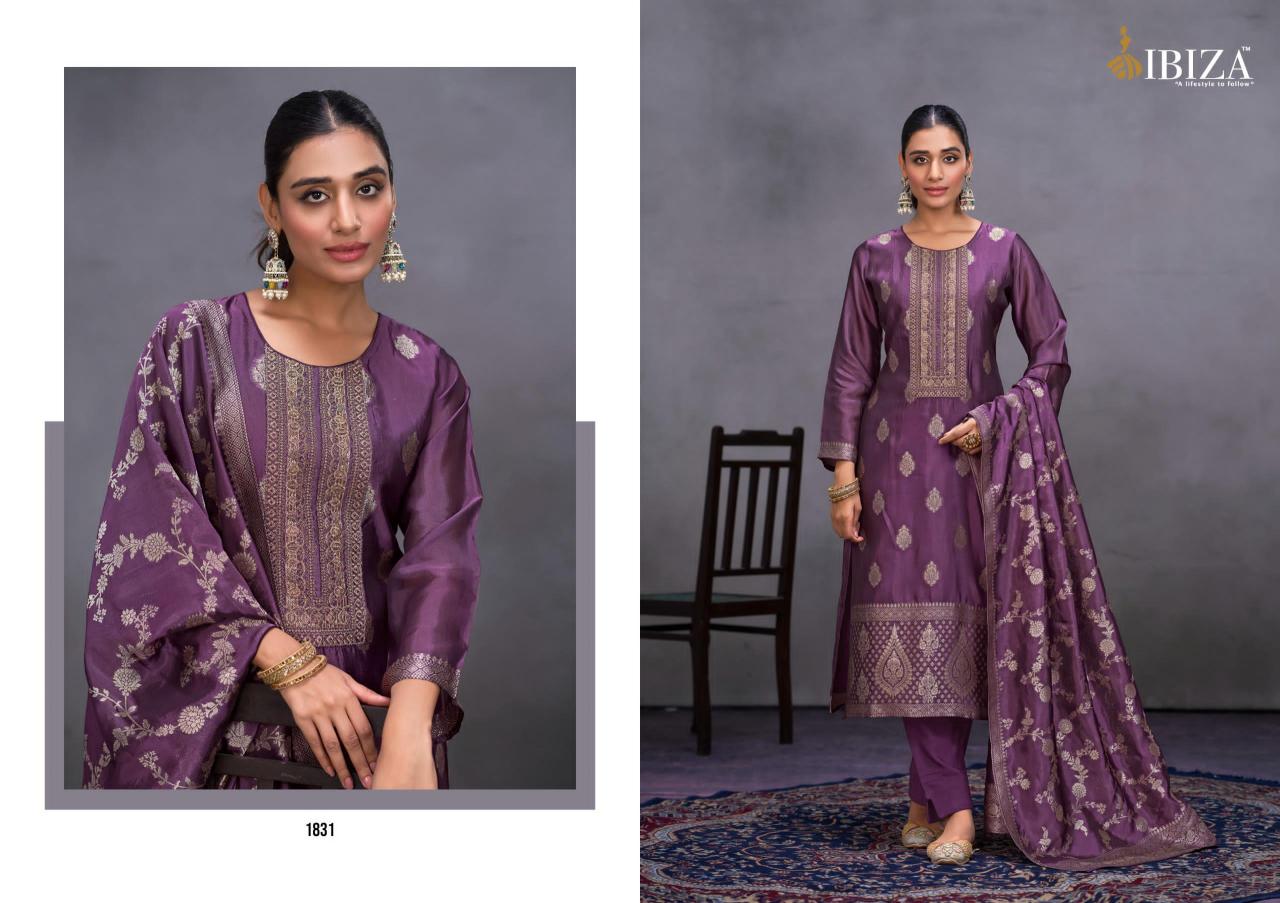 IBIZA KIARA PURE BANGLORY SILK SURAT DRESS MATERIAL WHOLESALE SHOP