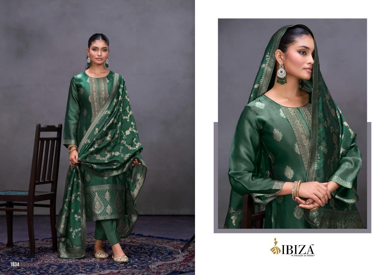 IBIZA KIARA PURE BANGLORY SILK SURAT DRESS MATERIAL WHOLESALE SHOP
