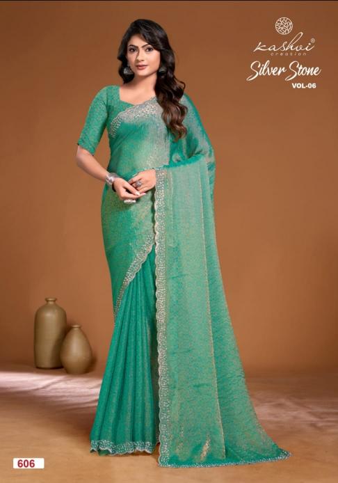 KASHVI CREATION SILVER STONE VOL. 6 SURAT WHOLESALE MARKET ONLINE SHOPPING
