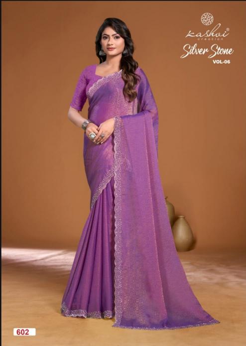 KASHVI CREATION SILVER STONE VOL. 6 SURAT WHOLESALE MARKET ONLINE SHOPPING