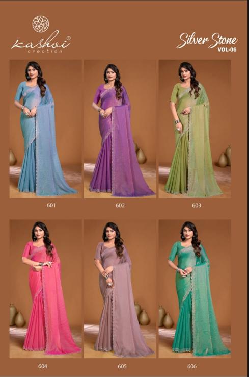 KASHVI CREATION SILVER STONE VOL. 6 SURAT WHOLESALE MARKET ONLINE SHOPPING