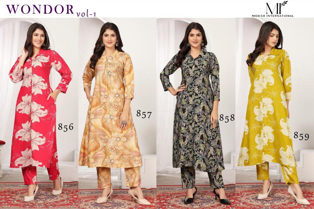 Moksh International Wondor Vol 1 Co Ord Set Kurti wholesale in Bangalore