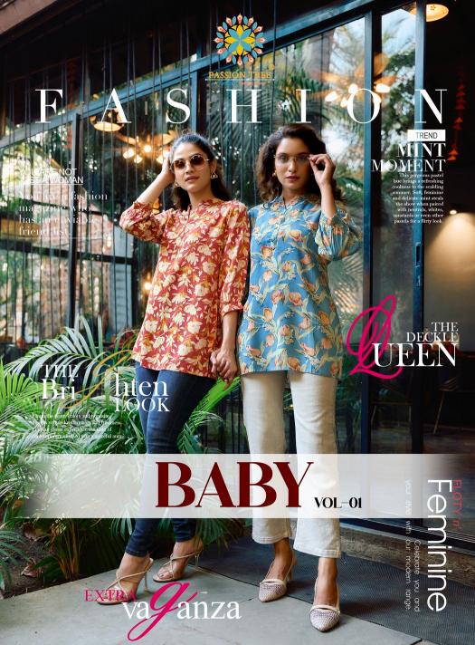 PASSION TREE BABY VOL 1 SHORT TOP BRANDS IN KURTIS