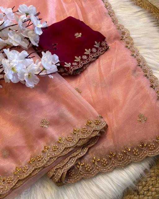 RIONA SOFT TWILLS ORGENZA SAREE SAREES FROM SURAT ONLINE SHOPPING