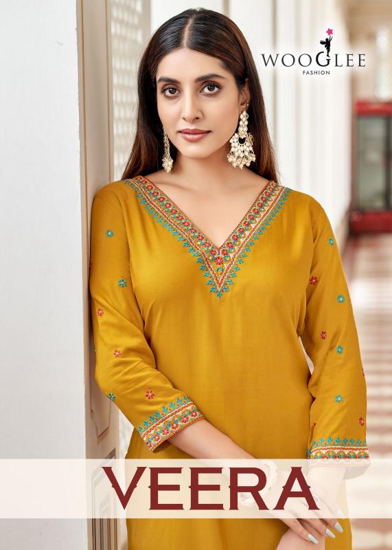 Wooglee Veera Heavy Rayon Hand Work Wholesale Kurti market in Mumbai