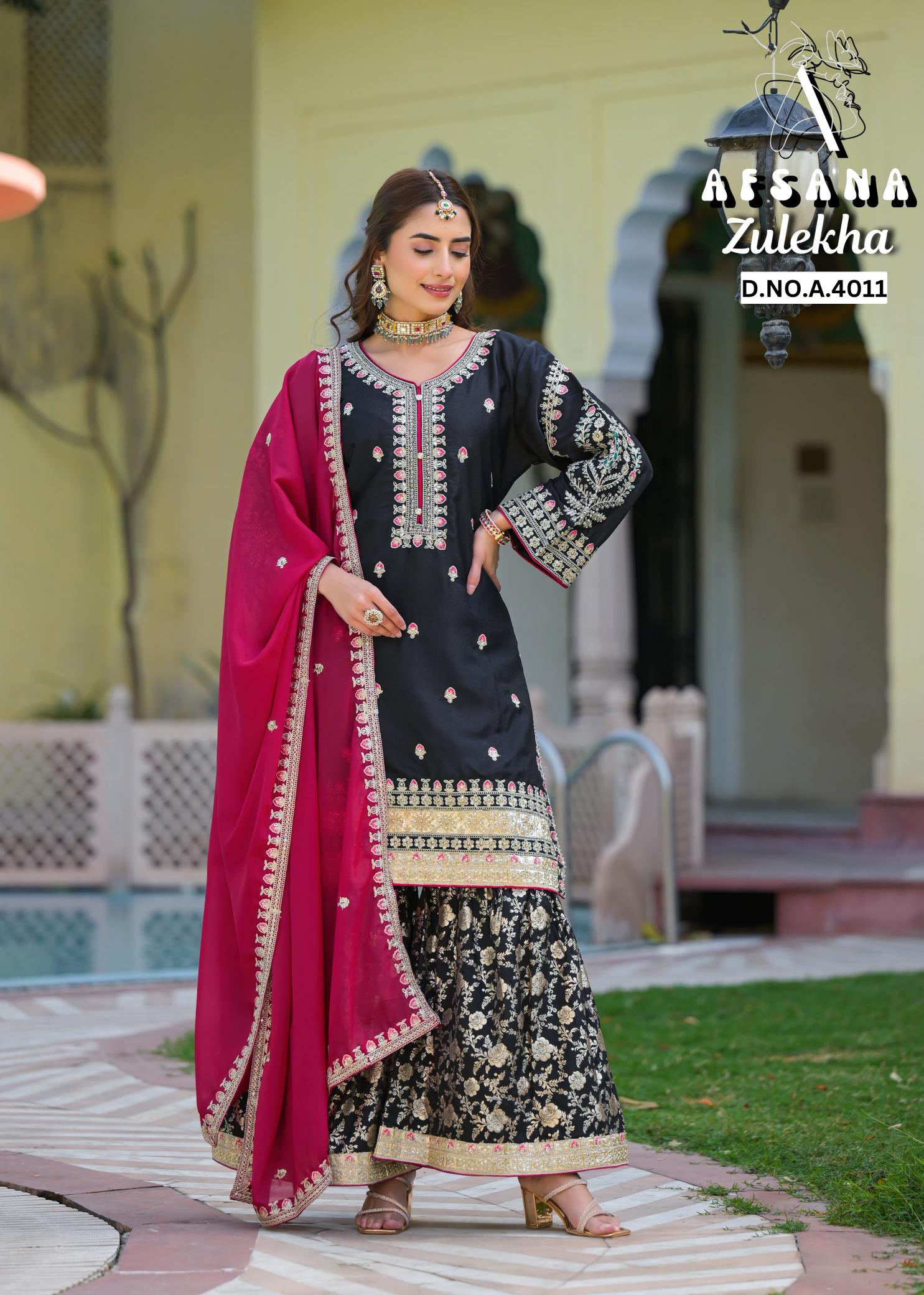 AFSANA ZULEKHA DN 4011 WHOLESALE MARKET OF SALWAR KAMEEZ IN BANGALORE