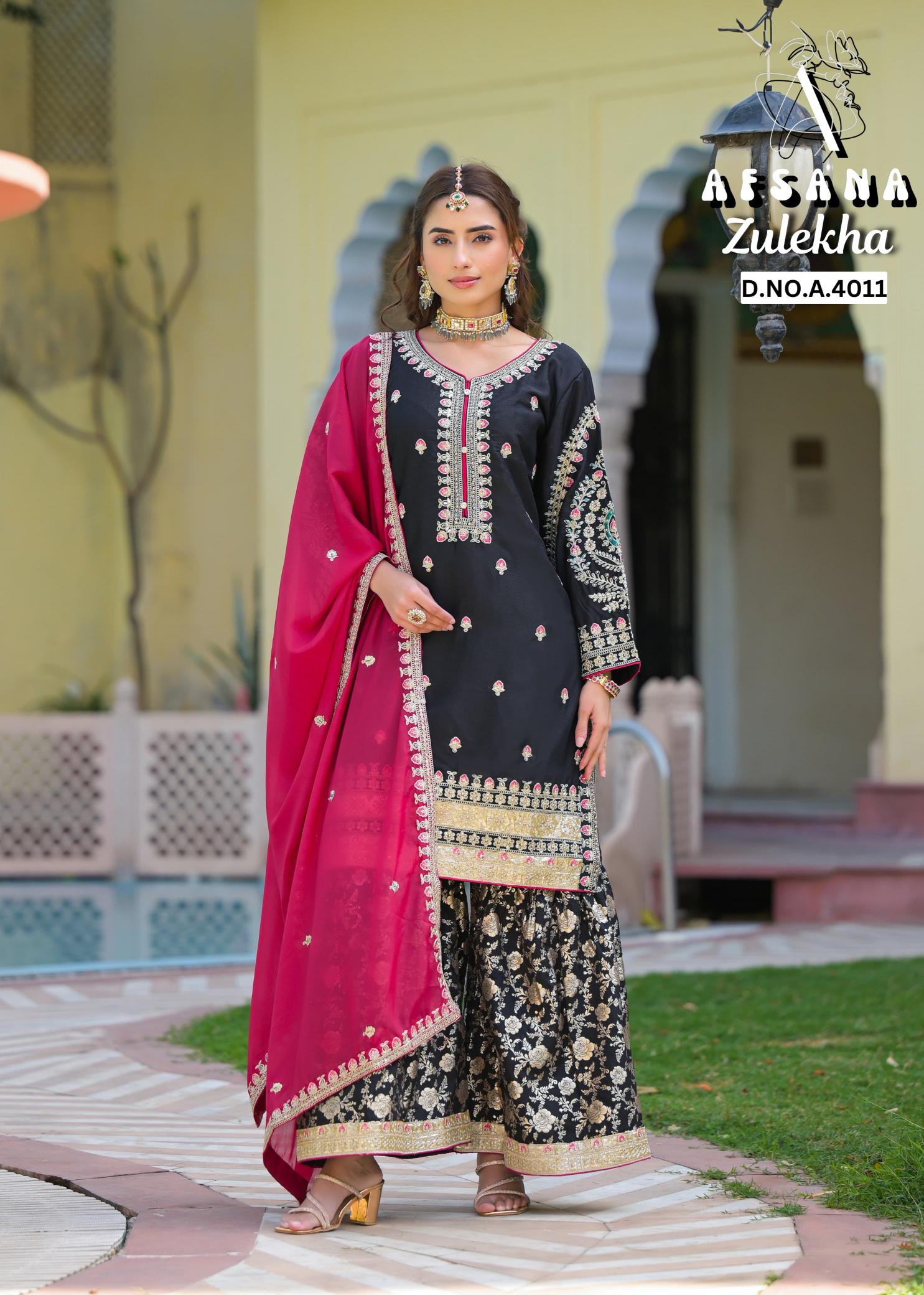 AFSANA ZULEKHA DN 4011 WHOLESALE MARKET OF SALWAR KAMEEZ IN BANGALORE