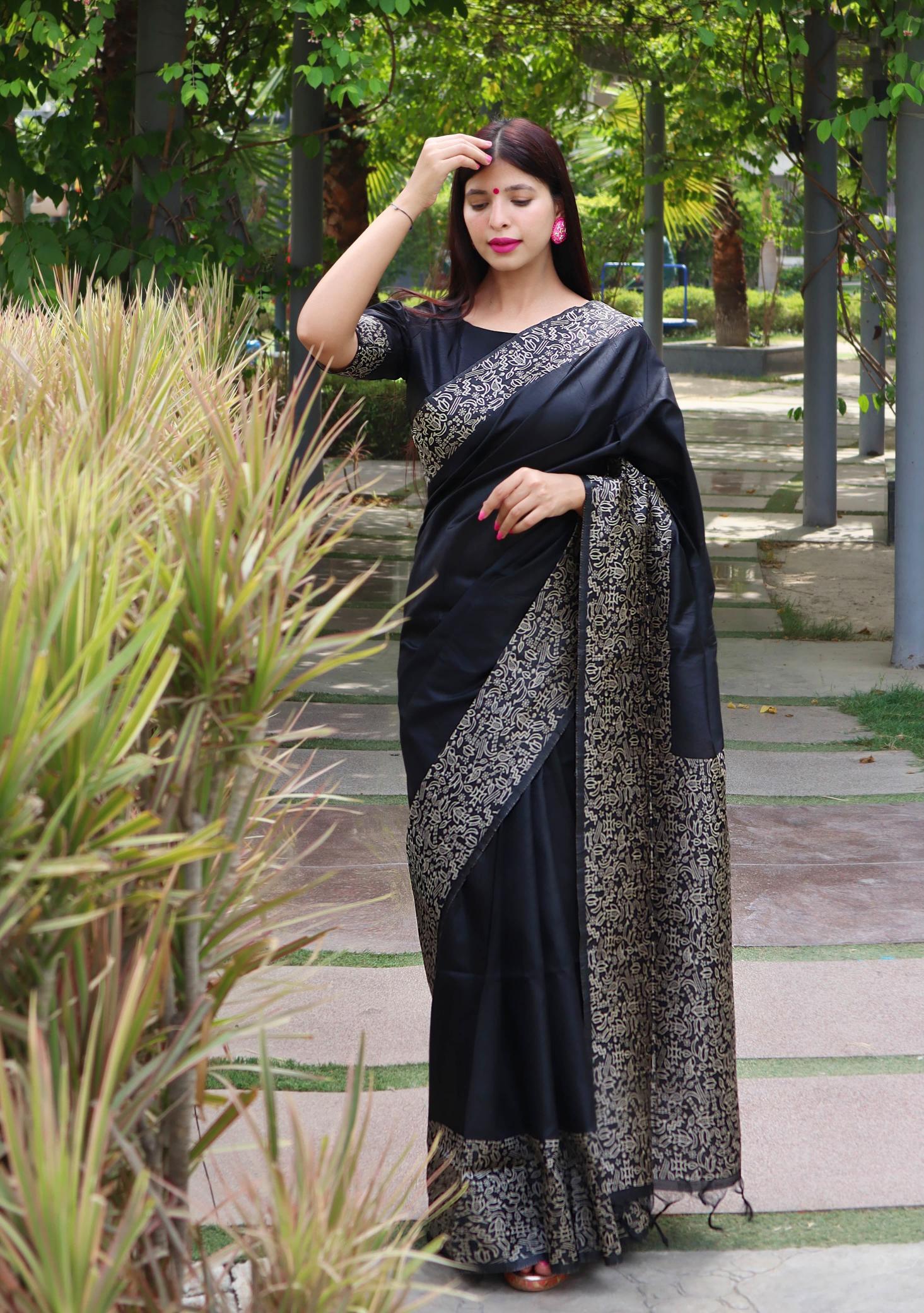 AKSHARA BANGLORI SILK KALAMKARI SAREE WHOLESALE SURAT MARKET