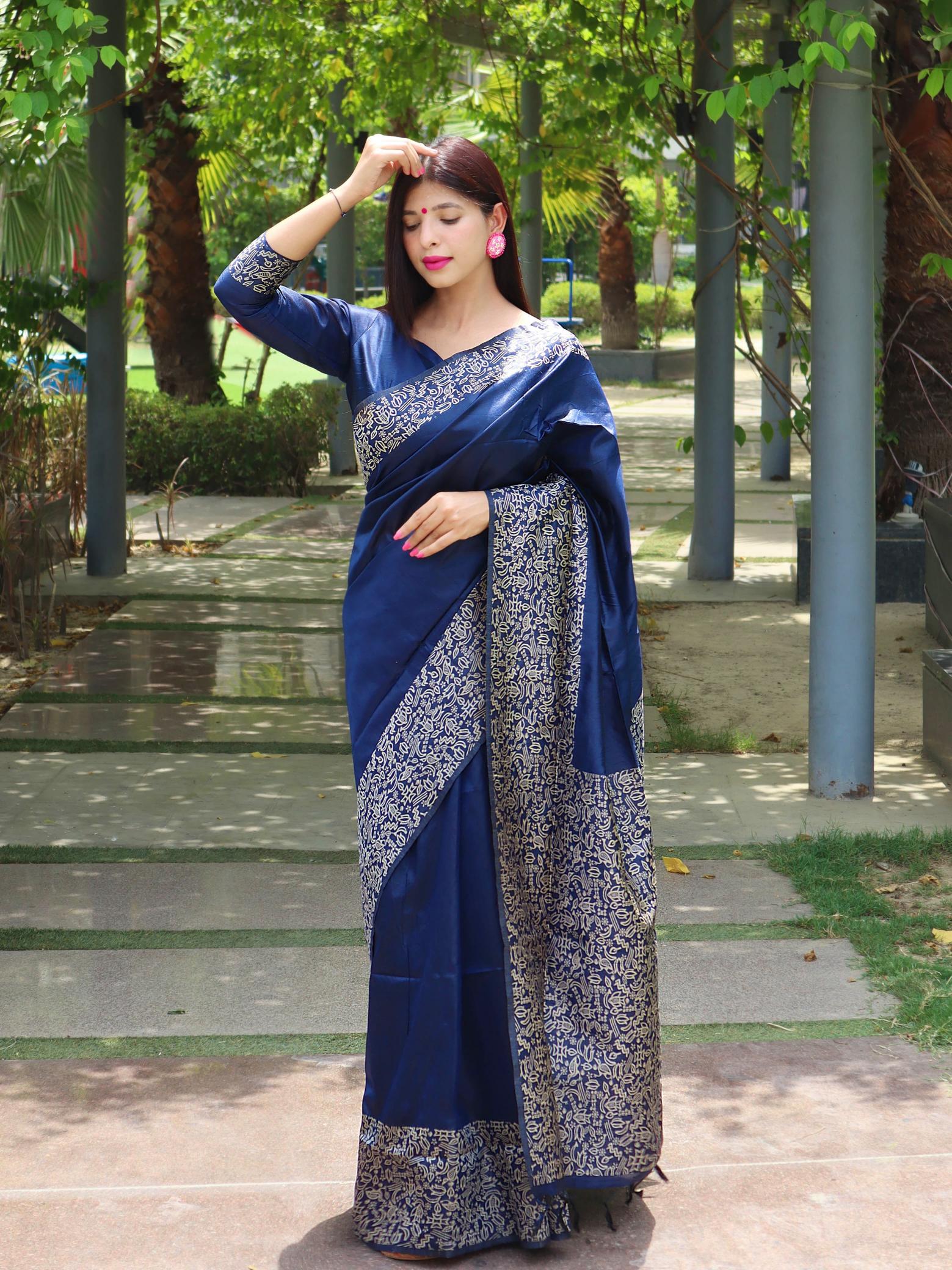 AKSHARA BANGLORI SILK KALAMKARI SAREE WHOLESALE SURAT MARKET